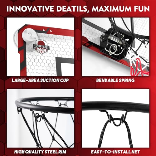 Indoor Mini Basketball Hoop for Kids, Teens, and Adults