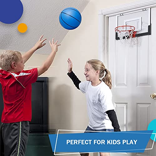 Mini Basketball Set for Kids, Teens, and Toddlers - 6 Pack with Pump